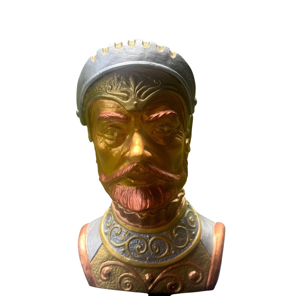 Home Craft Knight Bust Statue Medieval Decor Unbreakable‎ Fine Sculpted